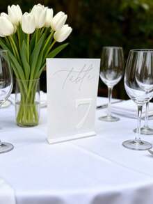 Placas numeradas de mesa de boda en negro mate 3D, papelería de boda, decoración de recepción de boda negra, regalo de cumpleaños de verano, playa, regreso a la escuela, útiles escolares, decoración de habitación - Multicolor - Ver 43