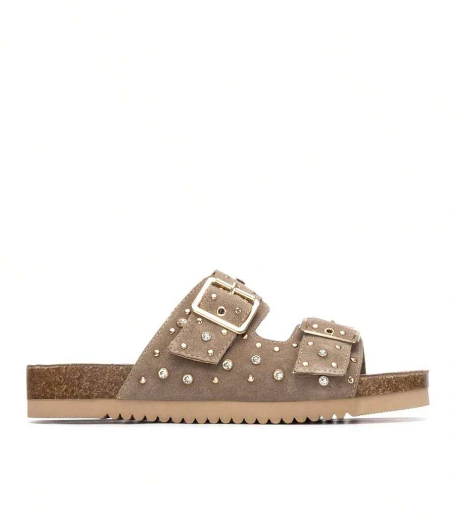 Carmela Women Flat Sandals - 米色 - 查看 1