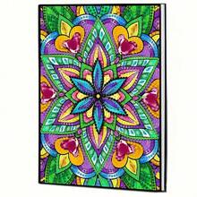 5D DIY Diamond Painting Notebook, A5 Size, Religious Figure & Mandala Pattern, Diamond Painting Notebook Set, Suitable For Handmade Creative Gift - G - View 18