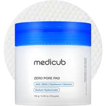 Medicub Toner Pads Zero Pore Pad 2.0 | Dual-Textured Facial Pad For Exfoliation And Pore Care With 4.5% AHA Lactic Acid, 0.45% BHA Salicylic Acid | Ideal For All, Korean Skin Care, 70 Pads (1 Pack) - 單身的 - 查看 1