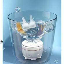 Mini Portable Plastic Washing Machine, Small Capacity Portable Washer, Mini Cleaning Tool For Socks And Underwear, Underwear Washer, Compact Foldable Cleaning Machine For Lazy People, The Perfect Gift For College Students And Apartment Dwellers - 查看 5