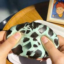 1pc Handmade Mint Dark Chocolate Stress Relief Squeeze Ball, Crispy & Soft, Anti-Anxiety Toy, Slow Rebound Blue Coconut Oil Handmade Ball, Suitable For Anxiety, Crispy Squeeze Toy, Suitable For Men & Women, Party Favors, Perfect Gift, Ideal Holiday Gift, Easter Gift, Party Bag Filler (Color May Vary Slightly Due To Batch Difference) - BẰNG - Xem 2