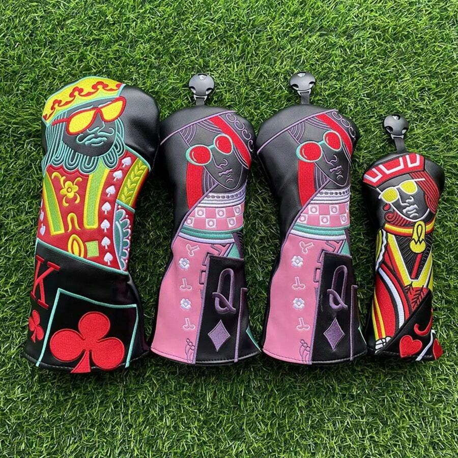 Bộ gậy golf King, Queen và Knight bao gồm cán gậy gỗ, gậy Driver, gậy Fairway Wood, gậy Hybrid và đầu gậy golf. - màu đen - Xem 1