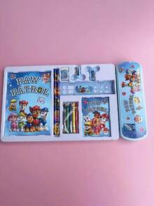 Paw Patrol 汪汪队立大功儿童文具套装，6件卡通文具礼盒装，小学生奖励 - 淺藍色 - 查看 6