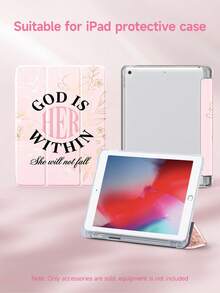1个印有英文名言的保护套，兼容iPad 10.2英寸（2021/2020款，第十/九/八代，A16芯片）、11英寸（第十一代，2025款）、三星Galaxy Tab A8 10.5英寸（2022款），平板电脑保护套带笔槽，支持自动睡眠/唤醒功能。 - 彩色 - 查看 5
