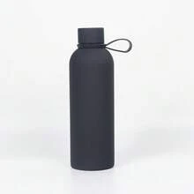 1pc 500ml/16.9oz Insulated Water Bottle With Handle, Large Capacity Stainless Steel , Sports Water Bottle - Multicolor - View 15
