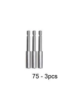 4件套六角柄套筒适配器套装 - 磁性批头延长杆，1/4英寸驱动快速更换连接冲击钻头，长度分别为65毫米、75毫米、100毫米和150毫米 - 无绳螺丝刀用电钻配件 - A - 查看 9