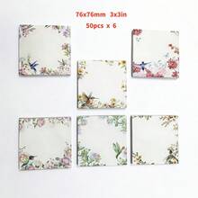 Bộ 6 tờ giấy ghi chú dán hình chim và hoa, sổ ghi nhớ mùa hè, nhãn dán lập kế hoạch sáng tạo cho học sinh, sổ ghi nhớ phong cách cổ điển. - A - Xem 3