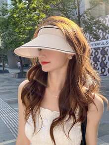 1pc Foldable UV Protection Sun Hat, Summer Style Essential For Outdoor Fishing And Cycling - Multicolor - View 7