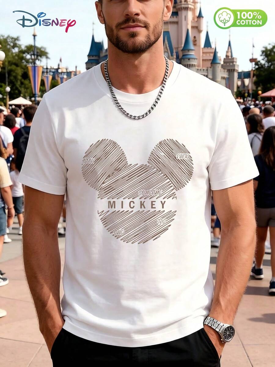 Disney Camiseta extragrande 100% algodón | Tejido blanco jaspeado suave, estampado con efecto de papel rasgado en 3D con personajes animados de conejo y zorro, detalles de colores vibrantes (ojos morados, globos oculares verdes, uniforme azul, pelaje naranja, chaqueta verde), cuello redondo clásico para mayor comodidad, corte relajado estilo streetwear para salidas informales. - Blanco - Ver 1