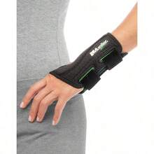 Green Fitted Wrist Brace, Left Hand, Unisex, One Size Fits Most, Black - Black+One Size Fits Most - View 2