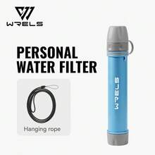 1個 WRELS 便攜式濾水器附掛繩，適用於戶外探險、露營與野外生存 - 彩色 - 查看 14