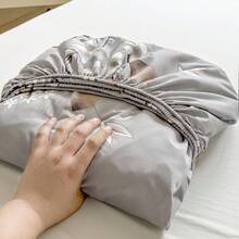3pcs Printed Bedding Set (1 Fitted Sheet + 2 Pillowcases), Skin-Friendly Fabric Fitted Sheet Set Including Pillowcases, Without Filler, Home Bedding Set, Machine Washable - One Leaf Heralds Autumn - View 7