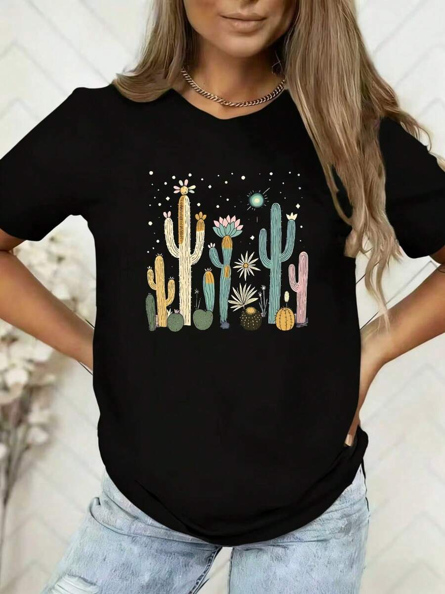 Women T-Shirts - Black - View 1