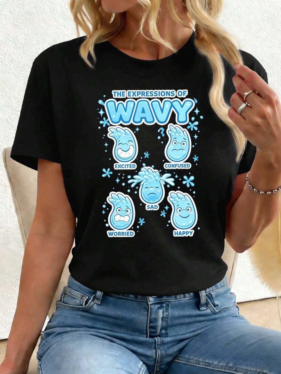 Women T-Shirts - Black - View 1