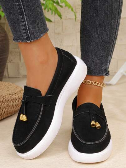 New Spring/Autumn Fashion Slip-On Loafers For Women, Suede Casual Flat Comfortable Driving Shoes For Work