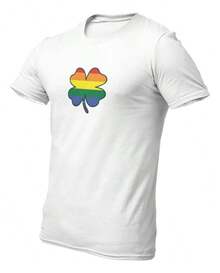 Pride LGBT Clover T-Shirt - White - View 2