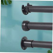 Soportes Para Barra De Cortina De Ducha De Acero Inoxidable 2 Piezas Base De Poste Para Cortineros De Baño Montaje Rápido Y Resistente a La Corrosión - 1 - Ver 4