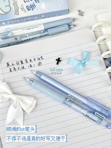 Mule Pen Set, Retractable Neutral Pen, Creative High-Quality Quick-Drying 0.5mm Black Ink Pen, Suitable For Students - Muller Set Press Pen - View 4