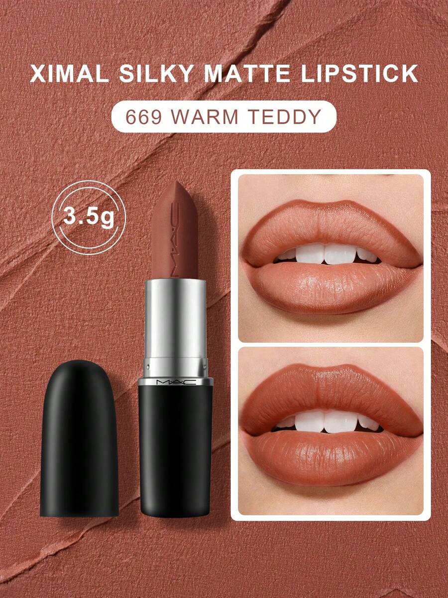 MAC M.A.C XIMAL Velvet Matte Lipstick - 669 Warm Teddy (Warm Nude Brown), 3.5g - 669 Warm Teddy - View 1