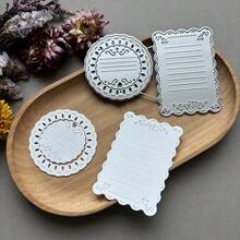1 khuôn cắt giấy thủ công hình trang sách, khuôn cắt kim loại, khuôn dập nổi DIY, khuôn mẫu, khuôn cắt giấy để làm thiệp và trang trí album. - LG26-8012 - Xem 5