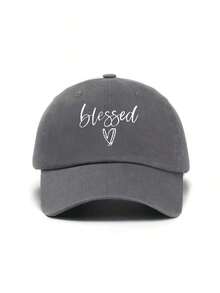 1pc Printed Washed Vintage Unisex Baseball Cap, Suitable For Men And Women, Versatile For Spring, Summer, Autumn, Winter, Suitable For Back To School, Parties, Beach, Travel, Christmas, Weddings, Outdoor Casual, Students, Teachers, Gift, Classic American Y2K Style, Casual Headwear, Available In Pink, Black, Green - Xám - Xem 12