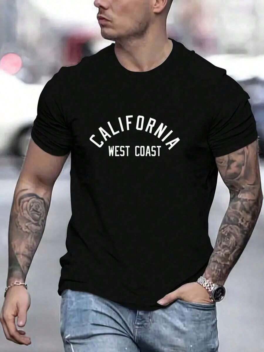 100% Pure Cotton, Breathable And Gentle On The Skin. Classic Crew Neck Design, Slim Fit, And Flattering For All Body Types. Fashionable Print With A Minimalist Style And High-Quality Finish. Unisex Design Perfect For Matching Outfits, Ideal For Everyday Wear, Dates, Leisure, And Streetwear – Versatile And Timeless. - 彩色 - 查看 1
