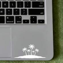 Vinyl Beach Coconut Tree Decal - Rearview Mirror Decal, Car Rearview Mirror Design, The Perfect Daily Accessory For Bookworms, Suitable For Cars, Trucks, SUVs, Windows, Laptops - Self-Adhesive, Car Decal, Car Accessories - A - View 5