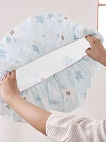 1pc Durable PEVA Plastic Fan Dust Cover, Fits All Fans, Easy To Clean Design For All Seasons, Home & Office Use, Lotus Edge Style, Minimalist Appearance, Sturdy Structure - Full Coverage - View 9