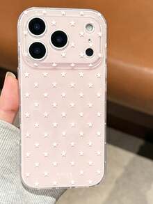Ốp lưng điện thoại hình ngôi sao dễ thương phong cách Y2K, bóng bẩy, tương thích với iPhone 17 Pro Max, 17 Pro 17, 16 Pro Max, 16 Pro 16, 15 Pro Max, 15 Pro Max, 15 Pro 15. Thiết kế đơn giản, bảo vệ ống kính, vỏ mềm. - Hồng - Xem 1