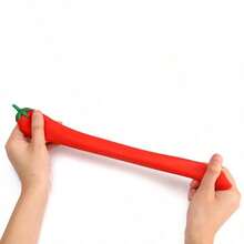 1个随机发货，成人派对玩具，逼真蔬菜TPR减压挤压玩具，辣椒造型，适合作为节日礼物、趣味可爱礼物、生日礼物、复活节礼物、万圣节礼物、圣诞节礼物、派对礼物、软萌玩具、捏捏乐、捏捏乐减压玩具、Nee Doh、饺子捏捏乐 - 彩色 - 查看 4