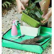 Thảm chuyển chậu cây trong nhà có thể gấp gọn, khay chuyển chậu không bụi, thảm chuyển chậu cây mọng nước di động, dụng cụ làm vườn - A-Xanh - Xem 1