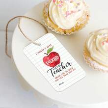 50pcs Teacher's Day Thank You Tags With Jute Rope, Appreciation Gift Tags, Back To School, Teacher's Day, Graduation Season - A - View 5