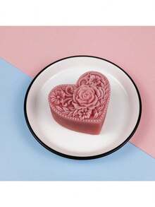 Heart-Shaped Rose DIY Handmade Aromatherapy Plaster Multi-Function Silicone Mold - Love - View 3