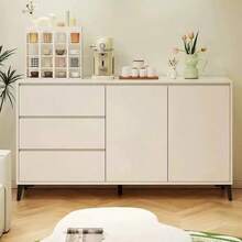 FENGSUN Modern Light Wood Dresser With Functional Storage - White - View 5
