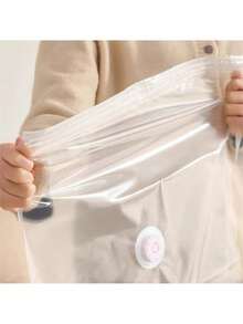 1 Stück Vakuum-Aufbewahrungstasche geeignet für Kleidung, Decken und Jacken, platzsparende Aufbewahrungslösung mit einfachem Verschlussdesign, ideal für die Hausorganisation und Kleiderlagerung - Verschiedenfarbig - Übersicht 5