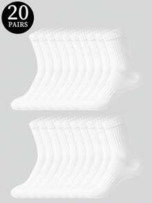 1/5/10/20 Pairs Men's Crew Socks, Striped Non-Slip Fitness Socks, Outdoor Running Socks, Basketball Socks, Casual Sports Socks - Multicolor - View 21