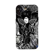 Diseño alternativo para fundas de teléfono, compatible con Samsung, Apple, VIVO, OPPO,  y Honor. Fabricada en TPU, ofrece protección contra golpes y caídas. Un regalo ideal para amigos y familiares. - Negro - Ver 2