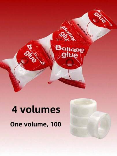 100/300/400/10pcs Transparent Balloon Glue Dots, Double-Sided Sticky Balloon Dots, Removable Ultra-Thin Sticker Dots, 100pcs Per Roll, Suitable For Wedding, Birthday Decoration, DIY, Party Supplies, Back To School, Graduation. Transparent And Easy To Tear, No Residue. Mother's Day Flowers, Personalized Gifts For Mom, Temporary Gifts, Creative Mother's Day Stickers, Handmade Mother's Day Cards, Best Mother's Day Gifts