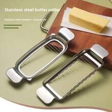 2 Pcs Stainless Steel Cheese Slicer, Butter And Cheese Cutter, Durable Kitchen Tool With Functional Design And Stainless Steel Structure - View 7