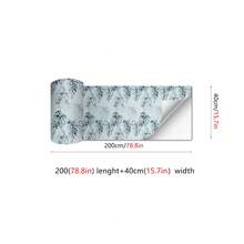 1 Roll Light Background Ink Wash Monstera Leaf Vinyl Peel And Stick Wallpaper, Self Adhesive Removable Renter Friendly Contact Paper & Wall Sticker, Boho Tropical Botanical Pattern 11.8/15.7/17.7in * 6.6/9.8/16.4ft For Living Room Bedroom Apartment Home Decor - Vinyl Self-adhesive Wallpaper - View 12