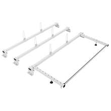 Trailer Ladder Rack, 56" 3 Crossbars Ladder Roof Rack, Heavy-Duty Steel Van Roof Ladder Rack, 90 Kg Capacity Each Bar Van Ladder Rack With Cargo Roller, Fit For Ford Transit Custom 2013-2024 - Barra transversal 90 kg/barra - Ver 8
