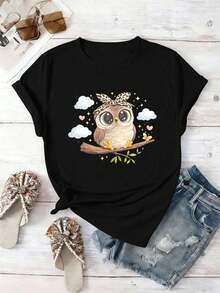 Women T-Shirts - Black - View 2