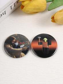 QIHOO 1PC Creative Jesus Meme Brooch, Badge For Backpack Clothing Decoration Fashion Lapel Badge Backpack Clothes Jewelry Bag Pins Graduation Gift - Multicolor - View 4