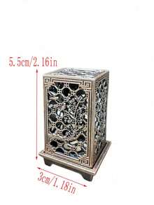 1pc Chinese Traditional Plum Blossom, Orchid, Bamboo & Chrysanthemum Design Metal Incense Holder, Suitable For Home Aromatherapy, Alloy Incense Burner Stand - No Incense Decor - Multicolor - View 17
