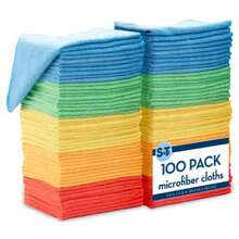 Microfiber Cleaning Cloth Bulk Towels For Home Reusable Microfiber Towels For Cars Cleaning Rags Assorted 11.5 Inch X 11.5 Inch 100 Count - 50 Pack - View 9