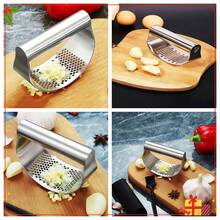 1pc/Pack, Stainless Steel Garlic Press Tool, Manual Minced Garlic Chopped Garlic Tool, Garlic Press Crusher, Manual Garlic Chopper, Stainless Steel Garlic Mincer, Kitchen Garlic Tool, Garlic Processing Tool, Ginger Crusher, Nut Chopper, Herb Chopper, Kitchen Supply, Cooking Tool, Home Kitchen Essential, Sturdy Build, Long Lasting Performance, Non Slip Handle, Comfortable Grip, Easy To Wash Thoroughly, Space Saving, Portable For Camping, No Mess, Fast Mincing, Household Cooking Accessory, Practical Kitchen Tool, Daily Use Gadget, Garlic Squeezing Tool - Silver - View 3