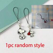 SNOOPY 1pc/2pcs Cartoon Collaboration Phone Lanyard, Fish Shaped String Pendant, Personalized Anime Accessories For Girlfriend, Couple, Parent-Child (Random Style) - Multicolor - View 9