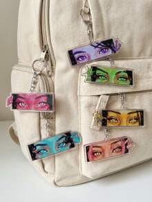 1個/6個裝 Katseye 女團鑰匙圈組，可用作背包掛飾、汽車鑰匙圈或粉絲收藏品，適合日常佩戴、演唱會應援、粉絲見面會，也是送給粉絲好友的特別禮物，四季皆宜 - 彩色 - 查看 2