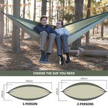 Naturehike 1pc Outdoor Portable Ultralight Hammock, Anti-Tipping, Tear-Resistant, High Load-Bearing, Single/Double Person, Camping Equipment - Multicolor - View 5